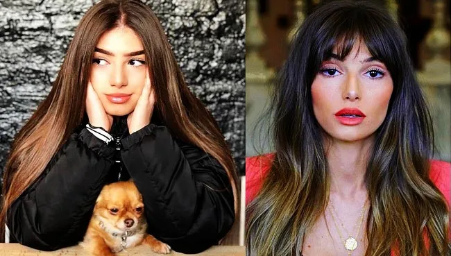 Mimi Keene close-up portrait showcasing her facial features and makeup style